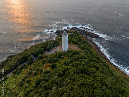 Faro de Gorliz en el Cabo Billano de Vizcaya Pais Vasco