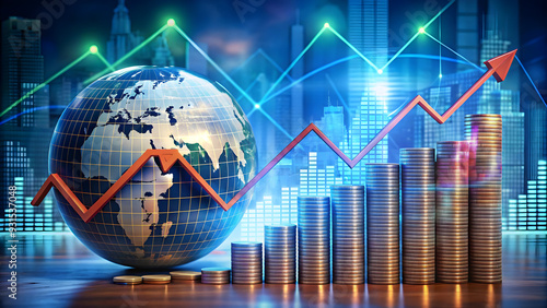 futuristic vision of economic success: a global economy on the rise. Interconnectedness and growth: the future of global finance. A prosperous tomorrow: global