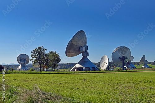 Germany, Bavaria, Raisting Erdfunkstelle, Earth Station