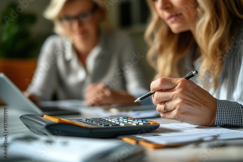 Supportive Financial Adviser Assisting Divorcee with Money Management Under Soft Light â€“ Close-up Encouragement