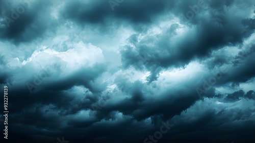 Dark and gloomy stormy sky and clouds background wallpaper