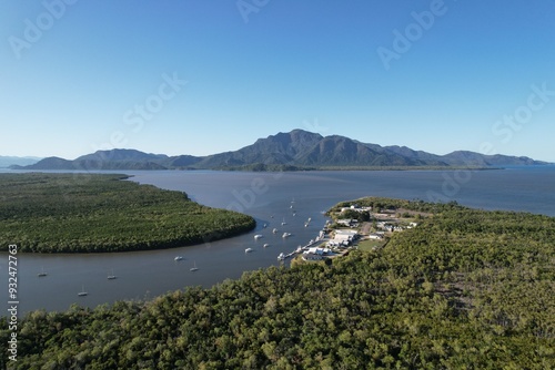 Aerial photo of Lucinda Queensland Australia