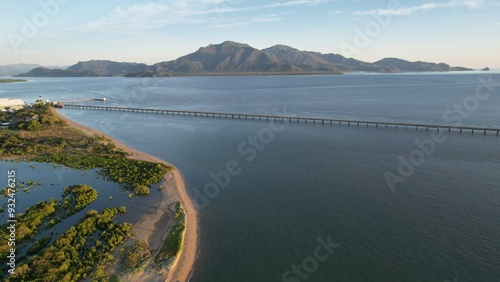 Aerial photo of Lucinda Queensland Australia