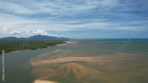 Aerial photo of Taylors Beach Queensland Australia