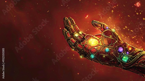 The Infinity Gauntlet with All Six Infinity Stones