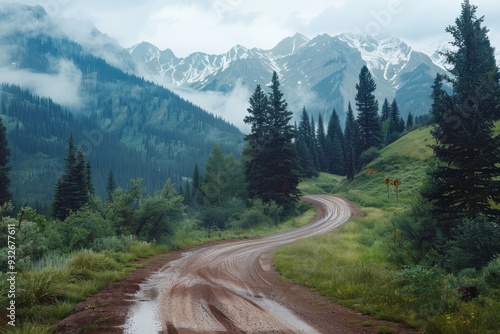 Mountainous country road