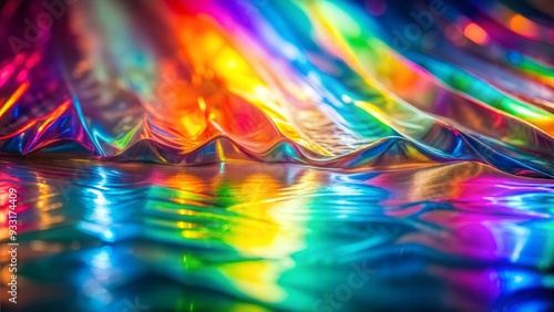 a blurry image of a multicolored background, iridescent texture, many colors in the background, iridescence colors, rainbow gradient reflection, iridescent background