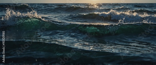 A rectangular frame of cascading water capturing the motion of crystal-clear waves splashing dynamically.