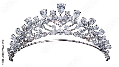 Diamond tiara a shiny diadem drawn