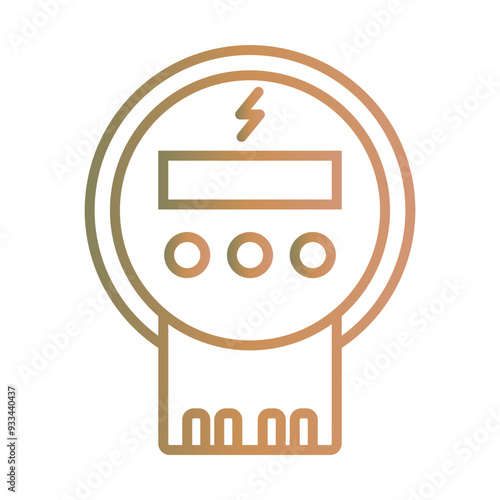 Watt Meter icon Design