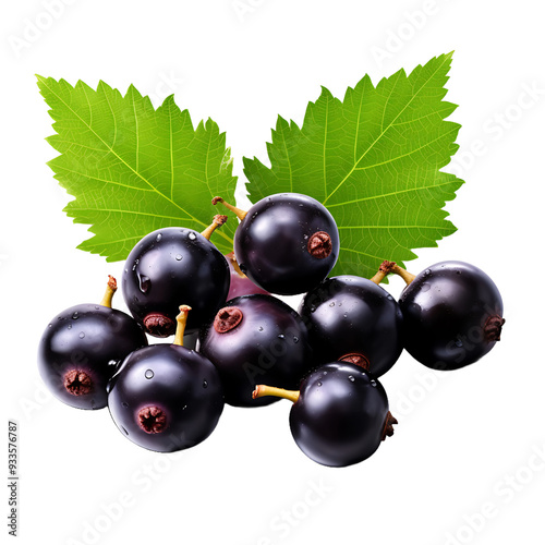 Blackcurrant isolated on transparent background