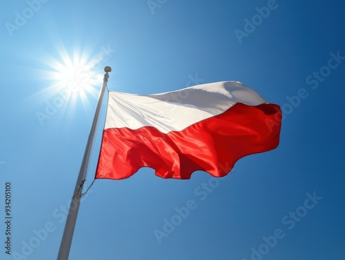 Polska flaga z okazji Święta Niepodległości