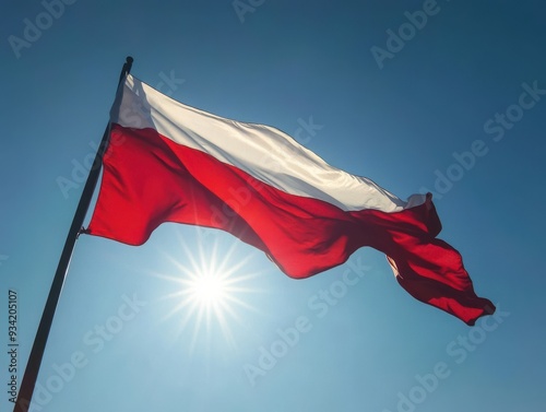 Polska flaga z okazji Święta Niepodległości