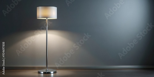 Floor lamp with modern design and sleek finish, floor lamp, lighting, interior design, home decor, contemporary