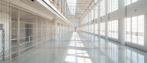 A correctional facility with high security and surveillance, enforcing strict ordinances