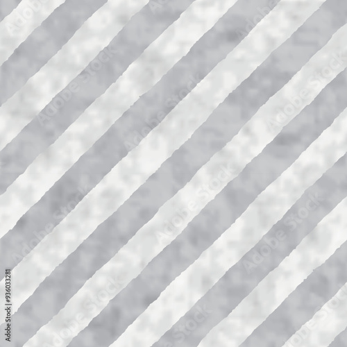 Monochrome Watercolor Dyed Slanted Striped Pattern