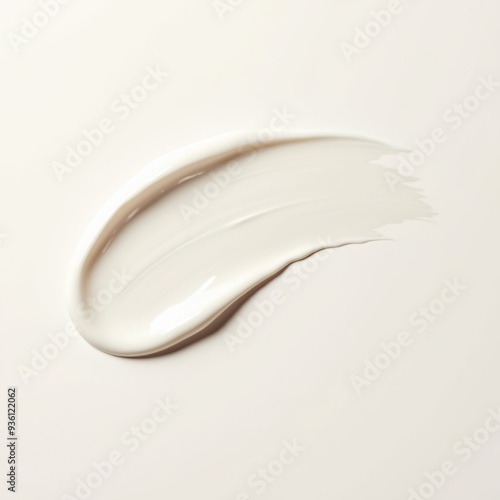 Balm swatch, A smear of cream on a blank background. 