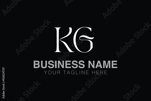 KG K kg initial logo | initial based abstract modern minimal creative logo, vector template image. luxury logotype logo, real estate homie logo. typography logo. initials logo