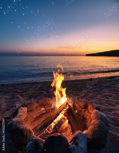 Sonnenuntergang trifft Lagerfeuer: Ein Abend am Meer