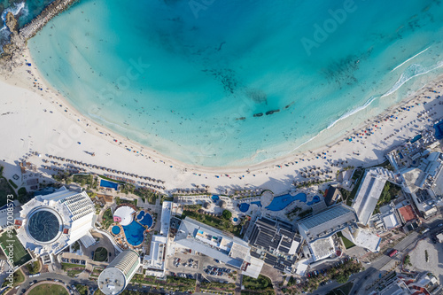 Aerial view of Punta Cancun, Mexico