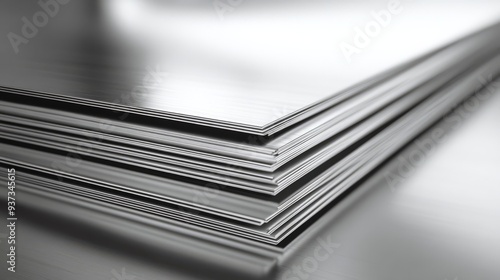 Stack of Stainless Steel Sheets 