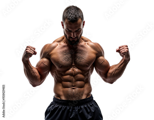 portrait of a muscular man png