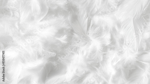 soft down feather texture in pure white