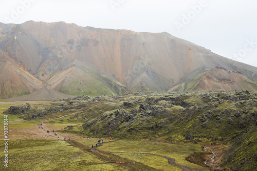 Landmannalaugar trail in Iceland, mountines