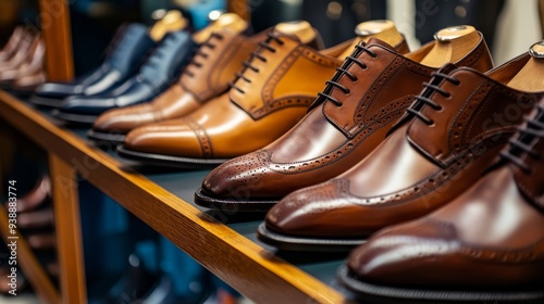 Fashionable shoes polished to perfection