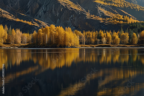 Autumn. The nature of Altai.