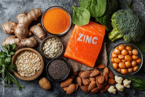 Foods high in zinc vitamin for healthy immune system boosting