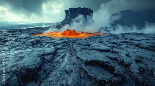 Scenic geothermal vista featuring vibrant colors and steaming geysers in a natural setting 