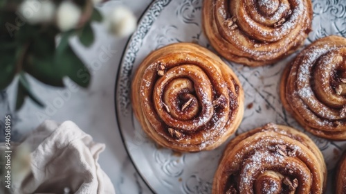 Golden-brown cinnamon delicacies