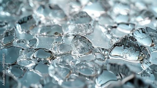 Close-up of ice on glass