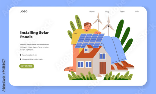 Sustainability Lifestyle. Flat Vector Illustration