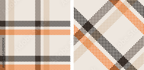 Check plaid set seamless pattern.