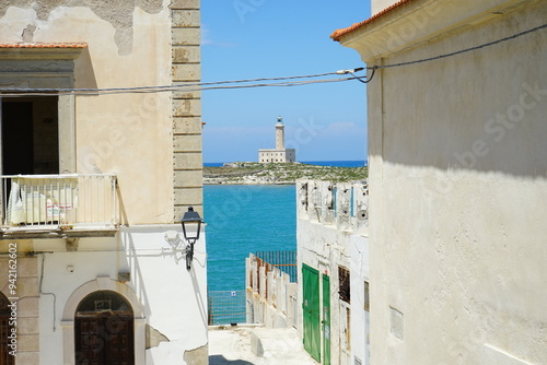 Vieste lighthouse view, Gargano, Puglia, Italy