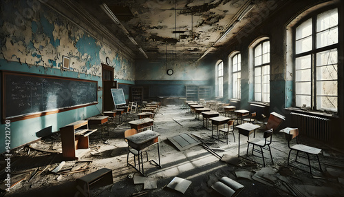 Scary Abandoned Classroom: Echoes of Forgotten Learning Spooky School