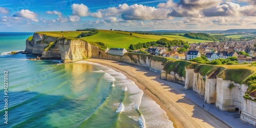 Beautiful coastal region in northwest France with stunning cliffs, sandy beaches, and picturesque villages, France, Brittany