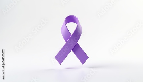 Purple awareness ribbon