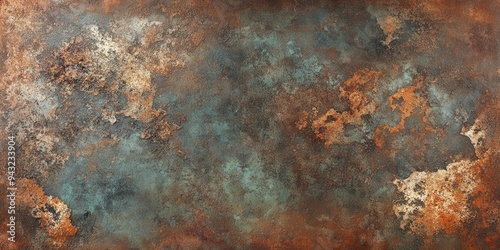 Abstract Rustic Texture with Warm Tones and Weathered Surface