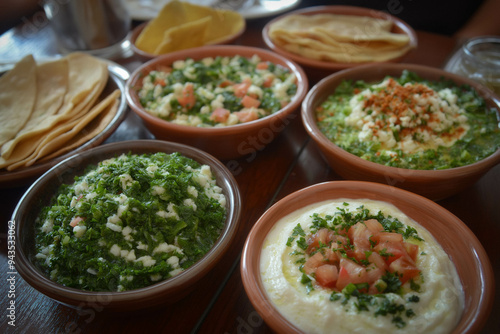 Palestinian Food, Served On A Table