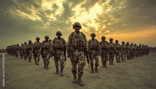 Striking photograph of the indian army demonstrating strength, valor, and commitment to service.