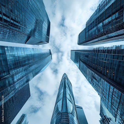 Skyscraper viewed from the ground.