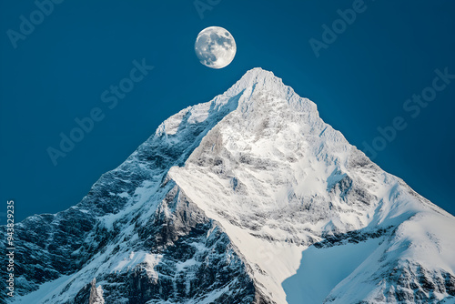 snow covered mountains