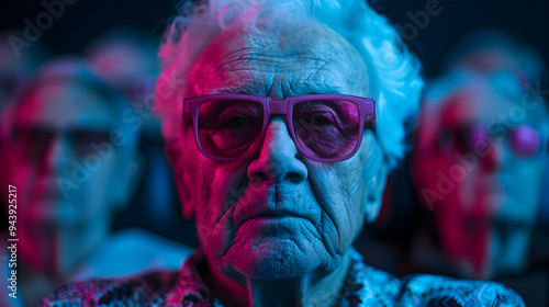 Elderly Enjoying Matinee The Theater Eld