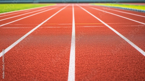 Running Track Perspective