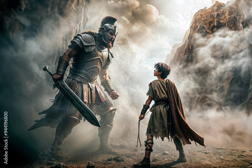 David and Goliath - Sling Shot Bible Story