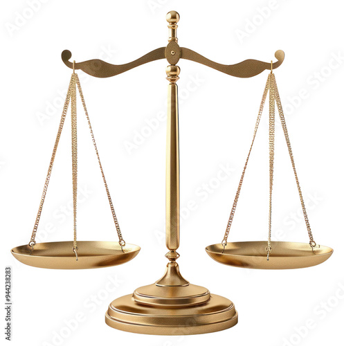 PNG Golden scales of justice balance