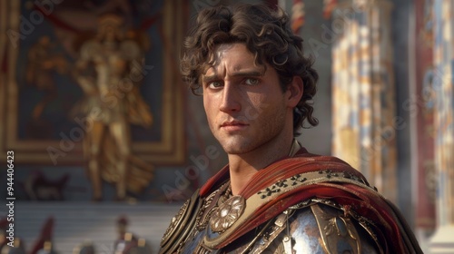 Alexander the Great in armor